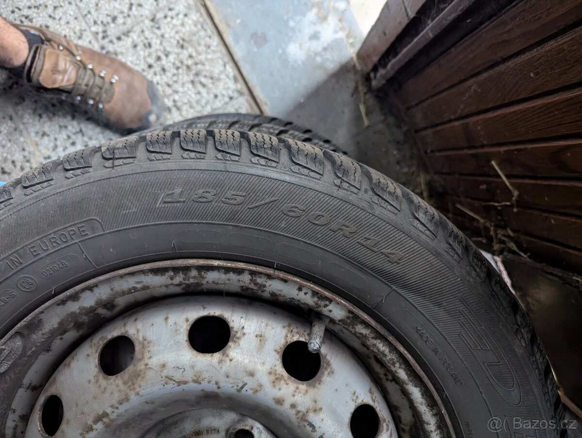 Fiat Punto kola 14 palců a zimní pneumatiky 185/60 R14 - 8