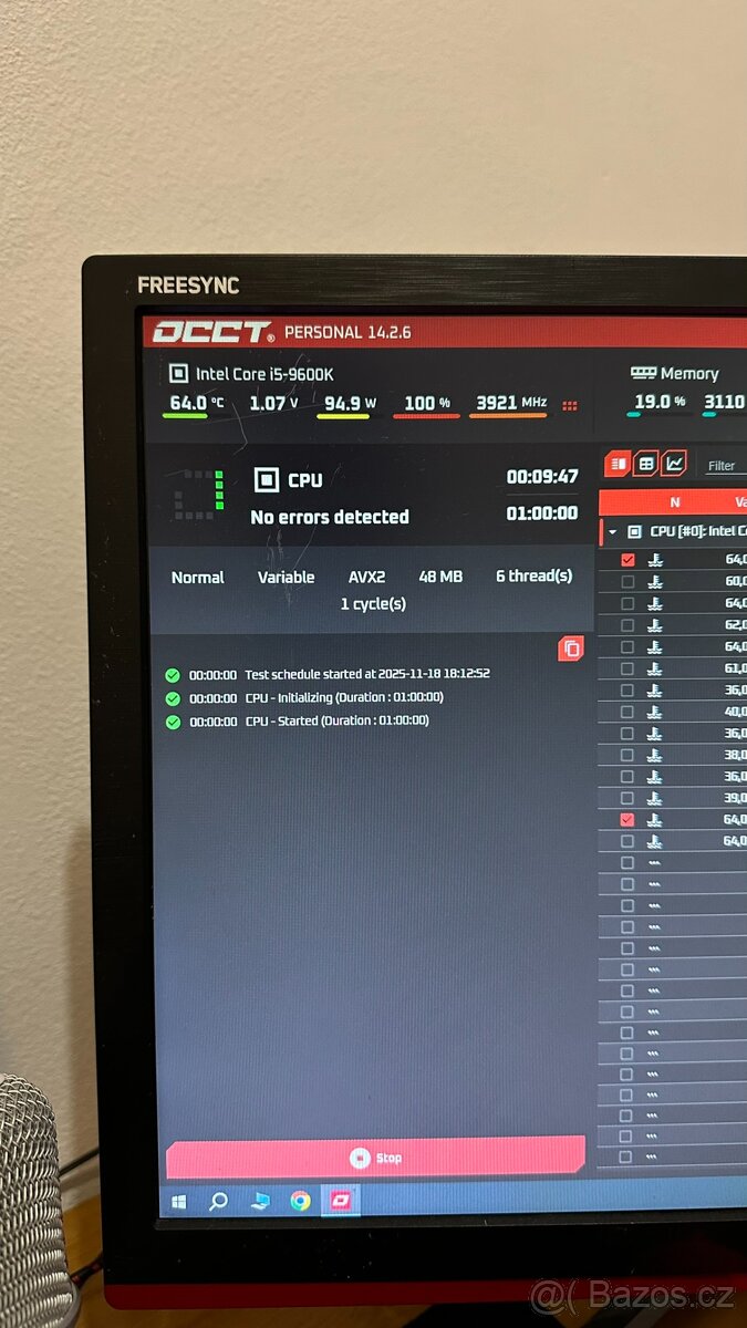 ASUS ROG STRIX B365-G GAMING + i5-9600K (6C/6T) - 8