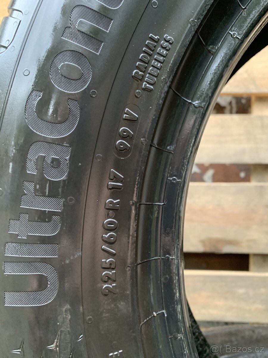 2ks 225/60/17 Continental/2022/99V/letní 6.7m - 8