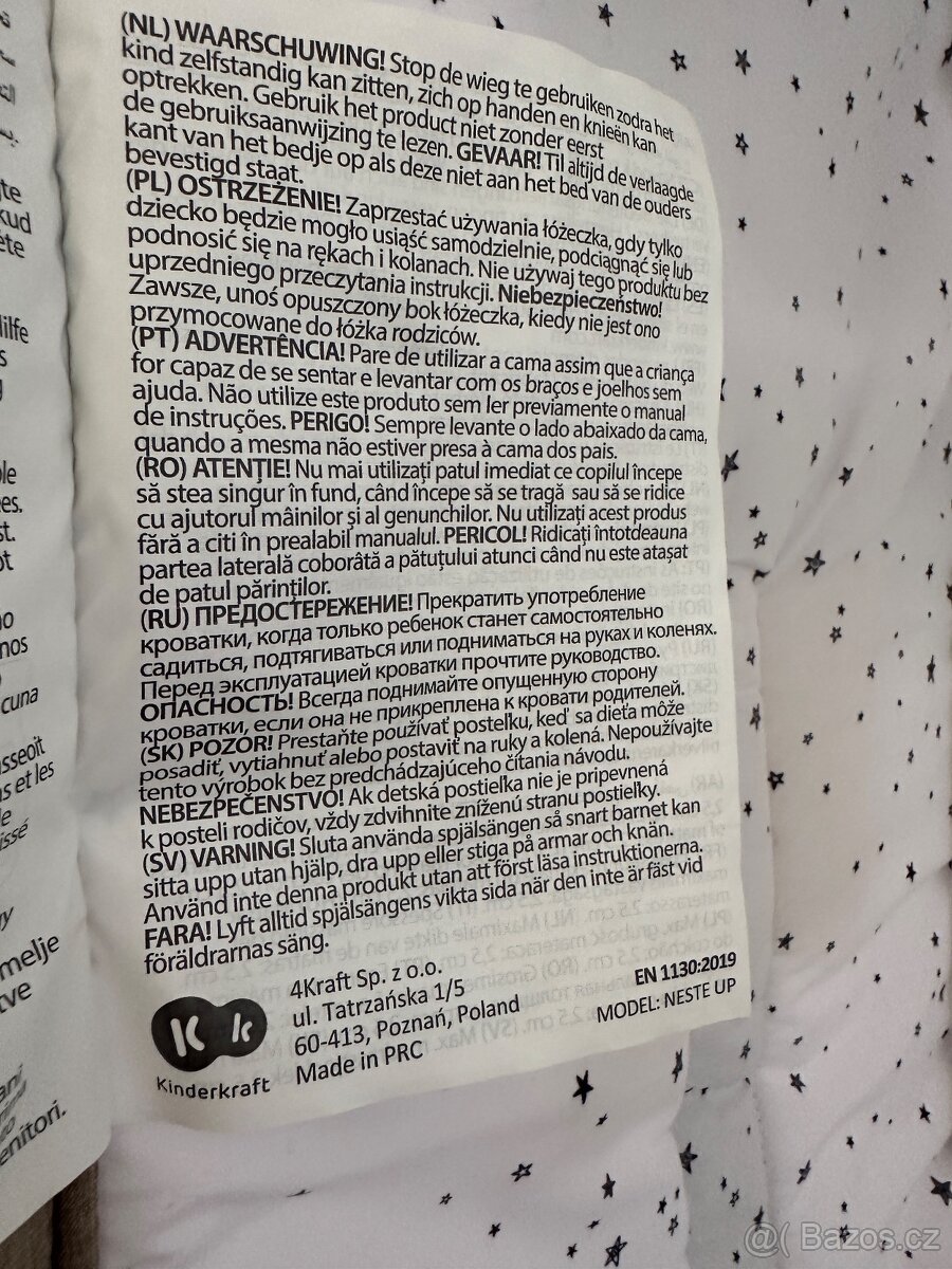 Dětská postýlka Kinderkraft NESTE UP - 8