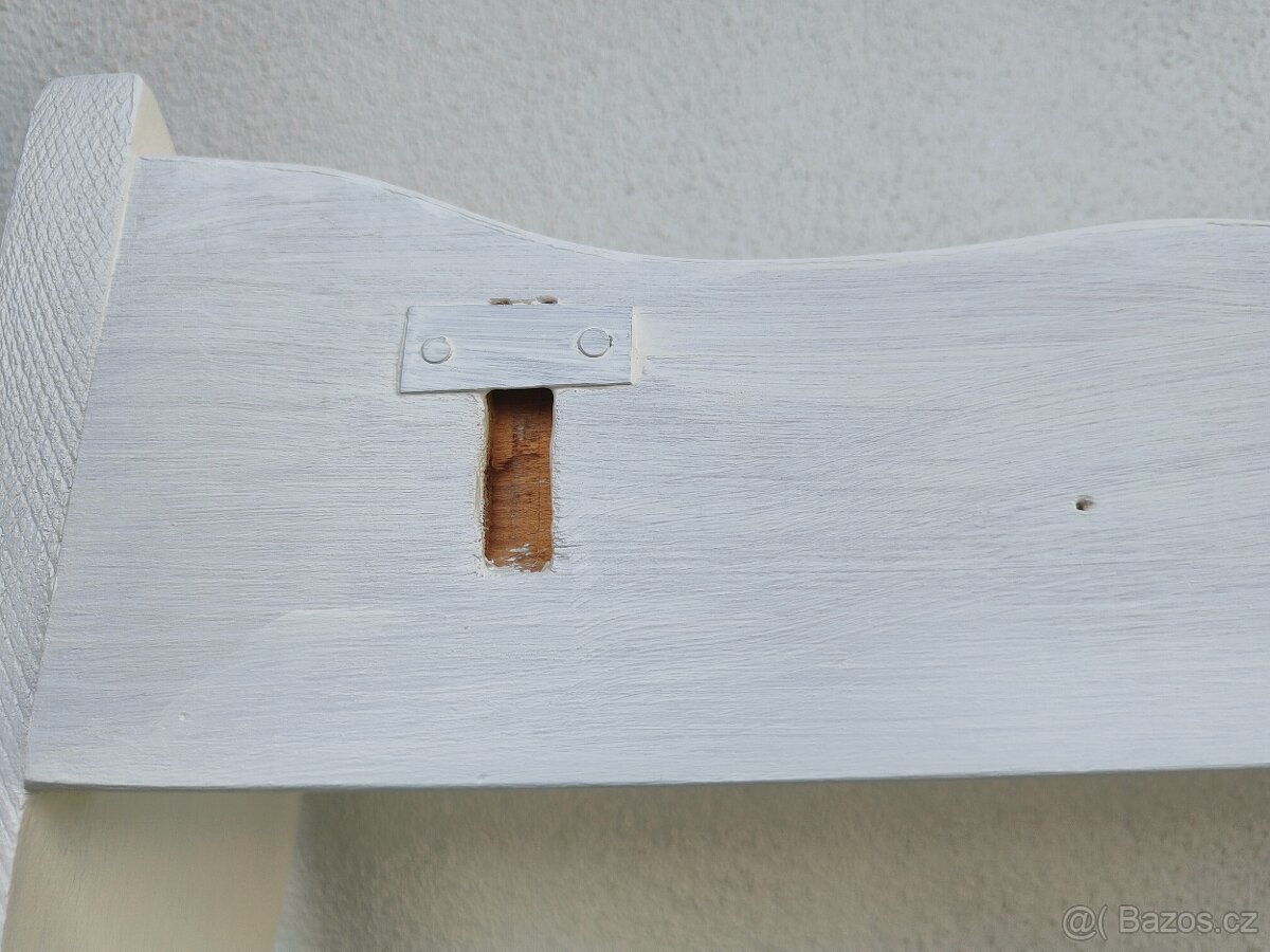 Retro vintage bílý věšák - 8