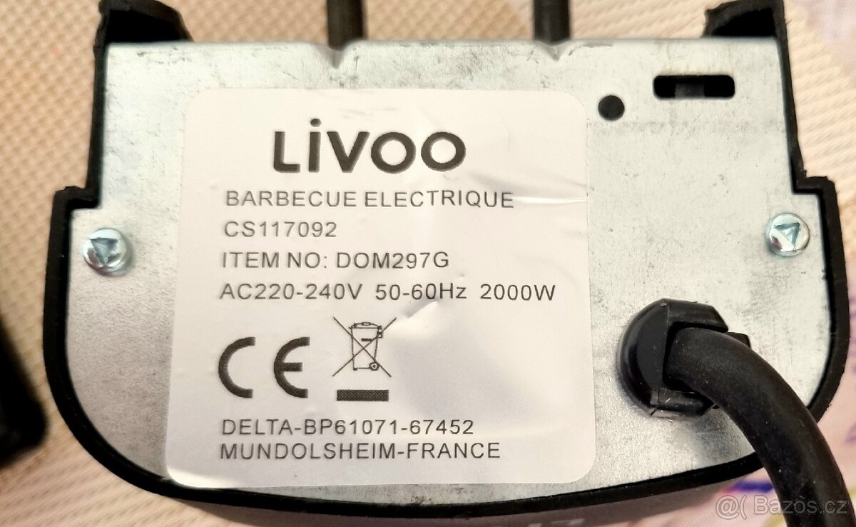 Elektrický gril Livoo DOM297G - 8