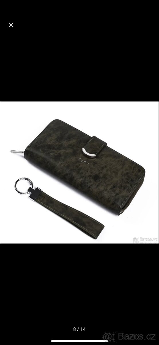 Dámská velká kožená peněženka s poutkem(zn.Vuch) - 8