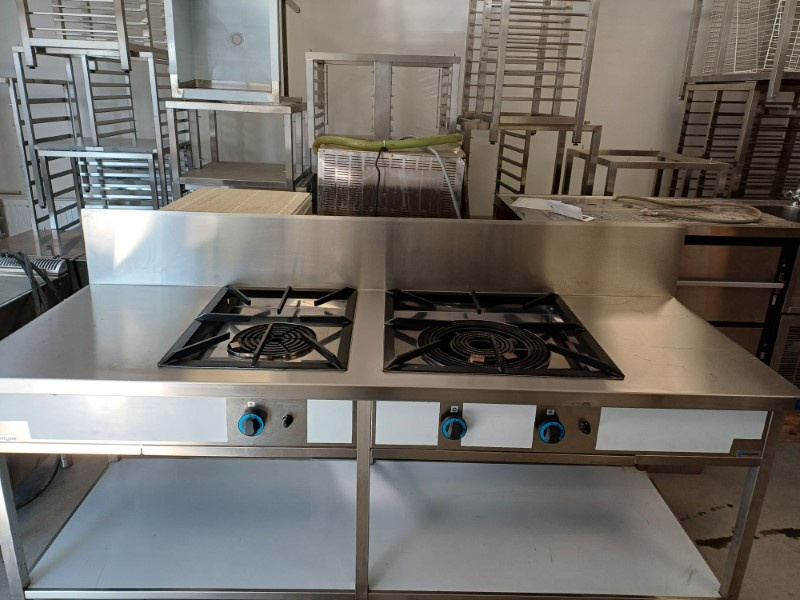 Plynový sporák XXL s paellovými hořáky 10,4kW a 27kW - 8