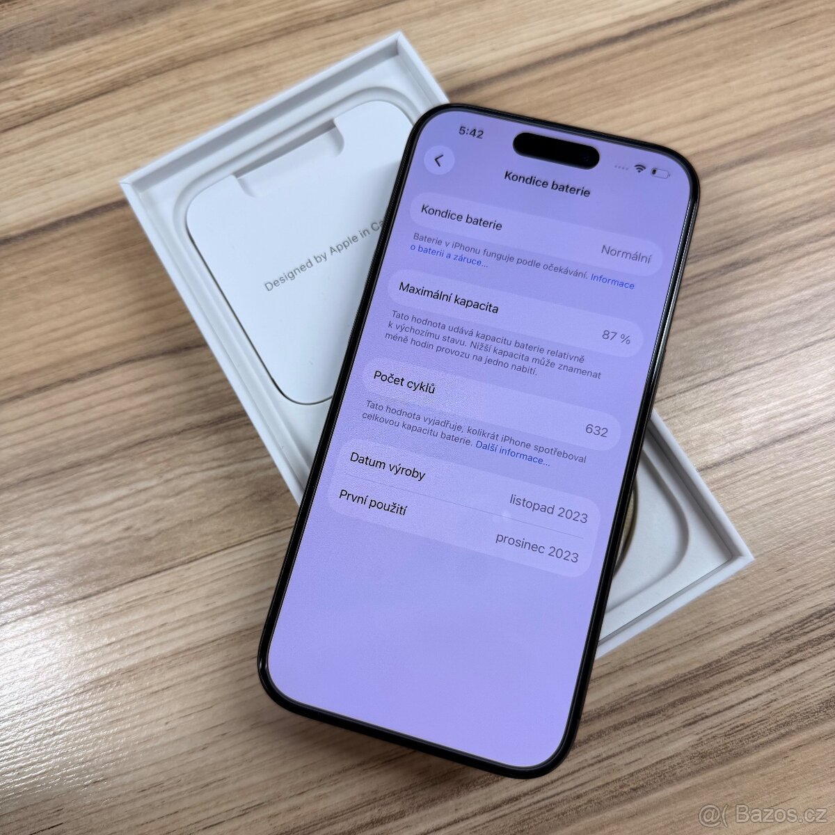 IPhone 15 Pro 128GB černý titan - 8