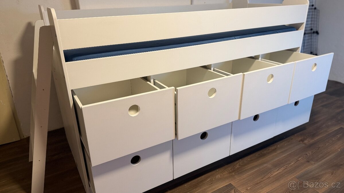 Dětská postel 200x90cm s úložným prostorem - 8