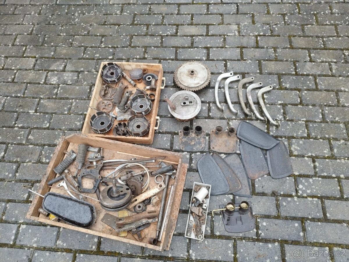 ČZ 175/477 3 krát rám + díly - 8