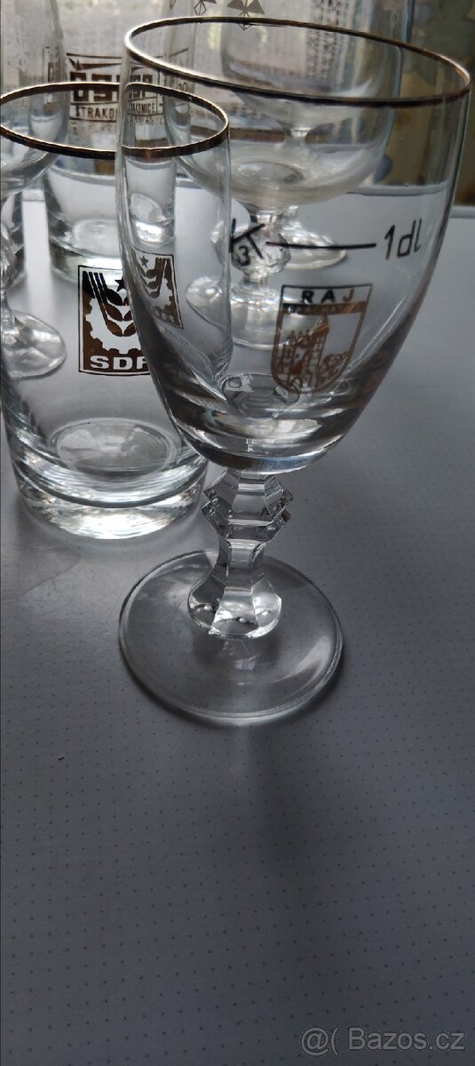 Retro sklenice restaurace a jídelny ČSR - 8