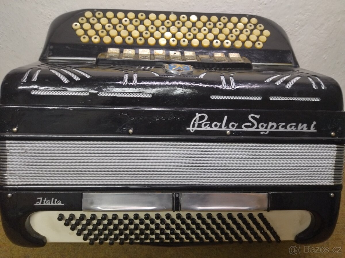 gombíkový chromatický akordeon PauloSoprani - 8