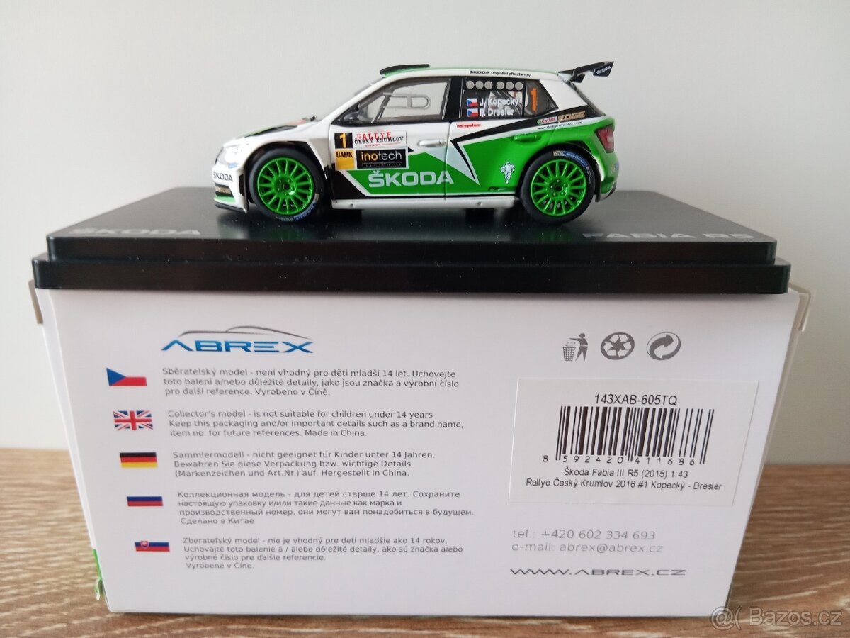Škoda Fabia R5 1:43 Abrex - 8