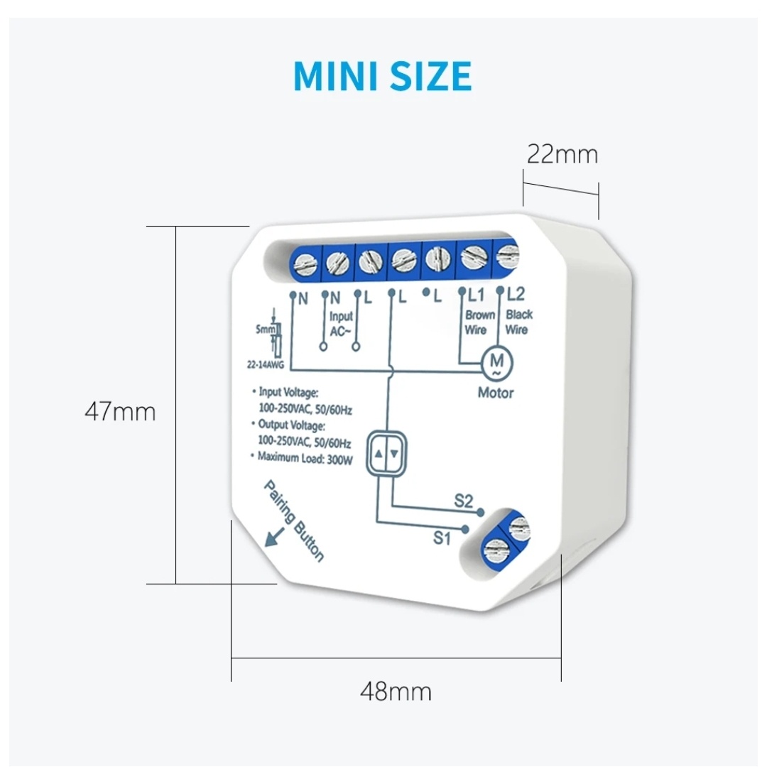 Prodám žaluziový wifi Tuya modul s RF ovladačem - 8