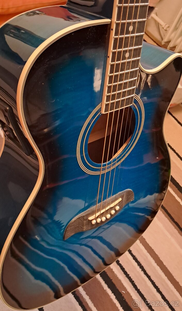 Elektroakustická kyrara Oscar Schmidt - Top stav - 8