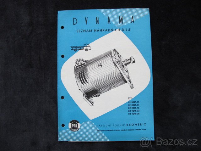 Dynamo seznam náhradních dílú PAL Magneton - 8