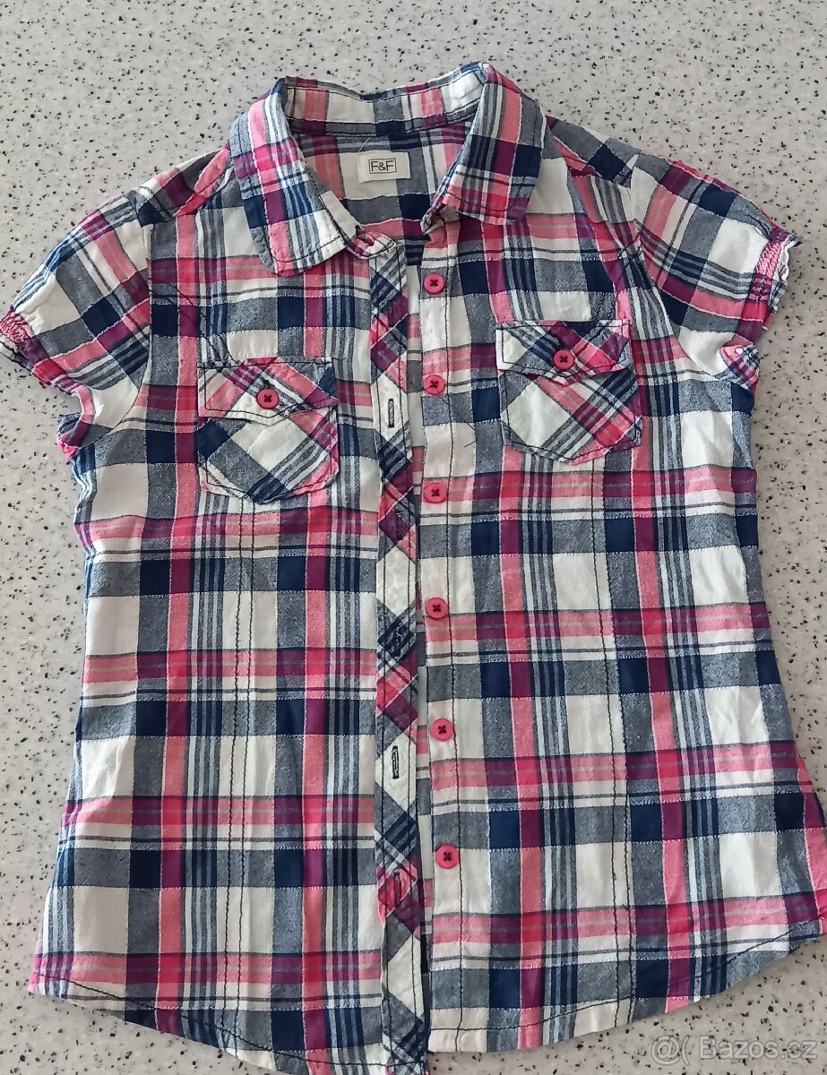 Dívčí halenky H&M, košile F&F vel.134 - 8