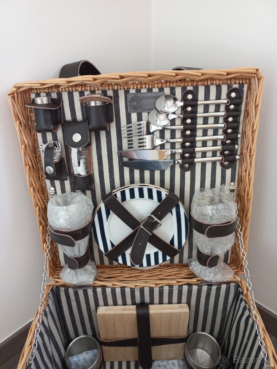 Krásný nový piknikový koš - 8