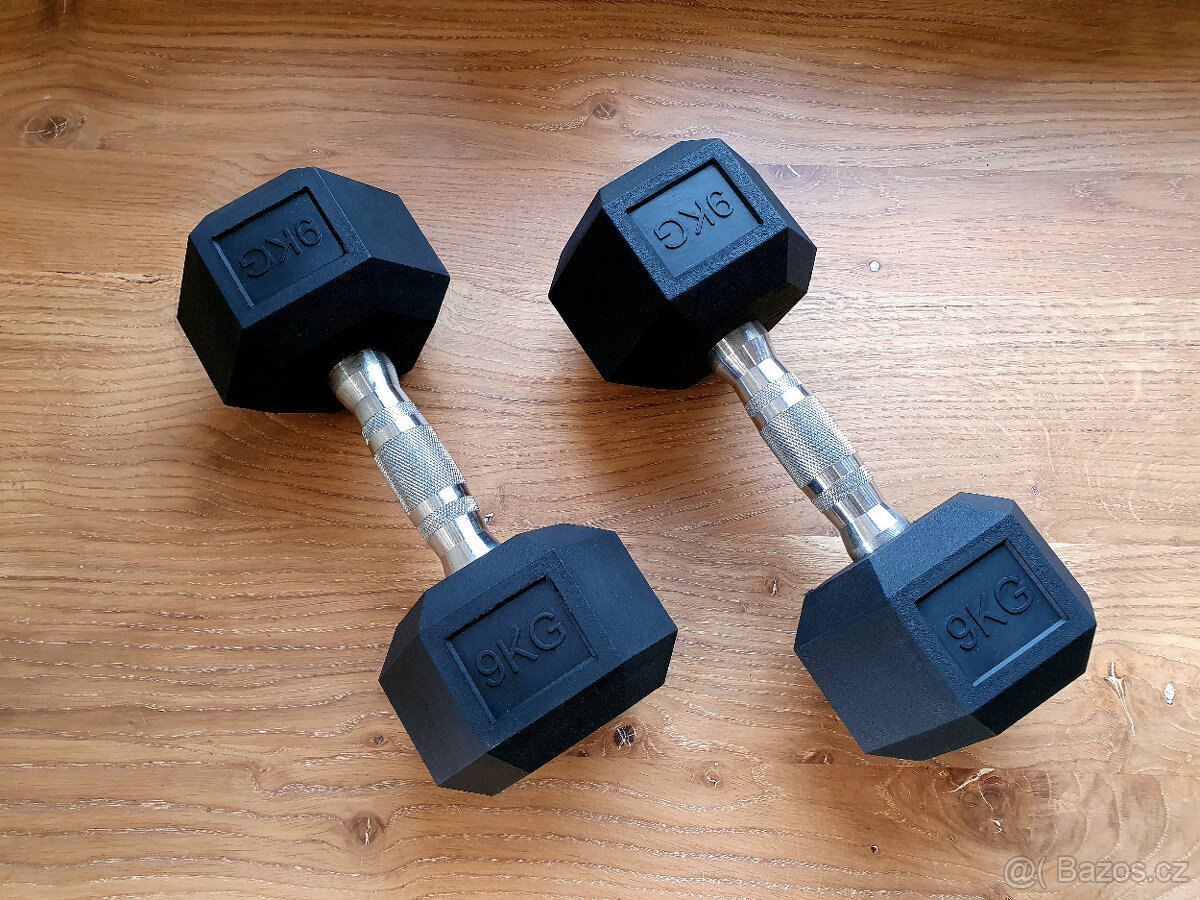 jednoručky činky - HEXA 2-10kg (108kg) - 8