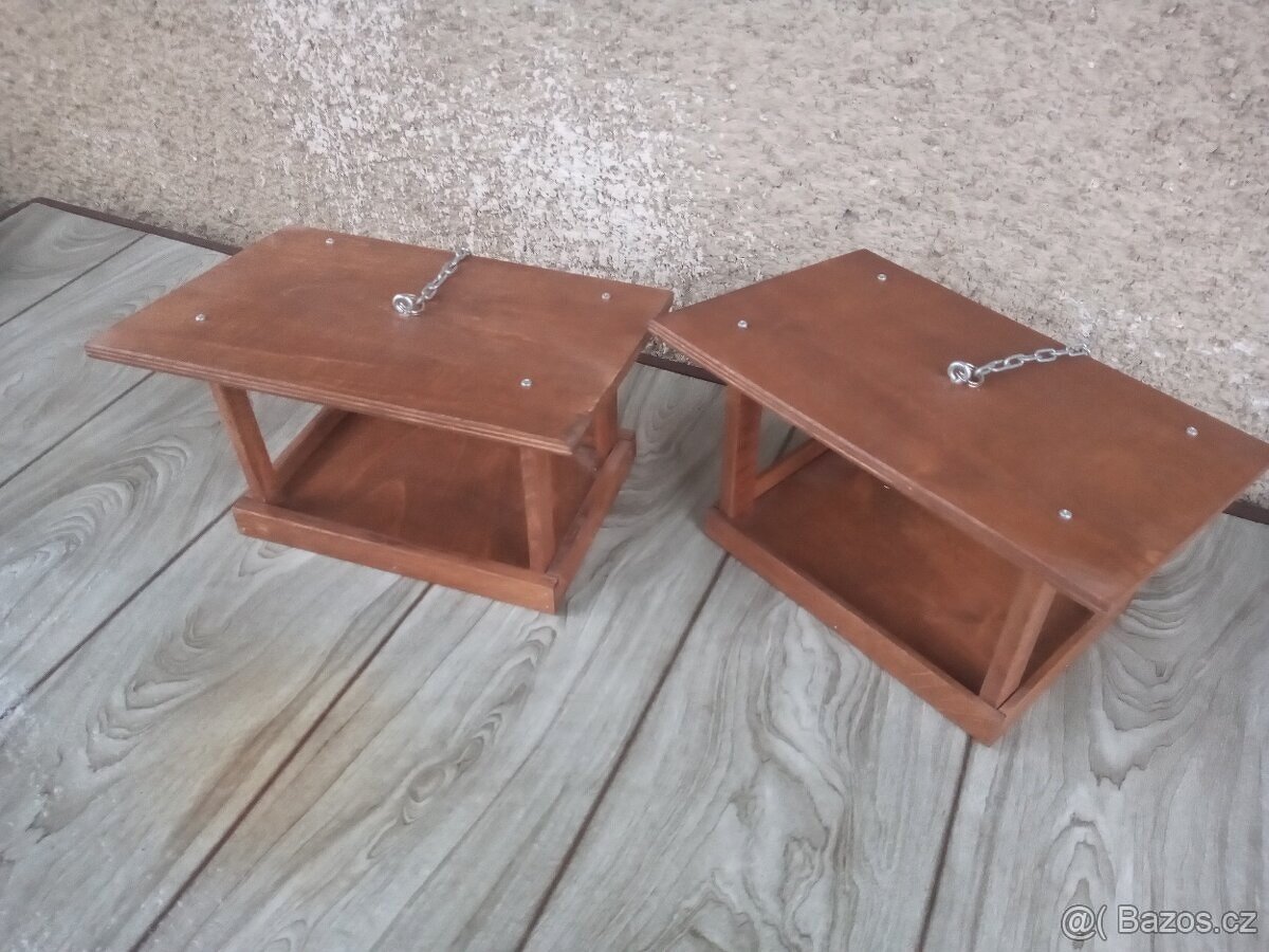 Krmítko, ruční práce, EKO nátěr, masivní dřevo - 8