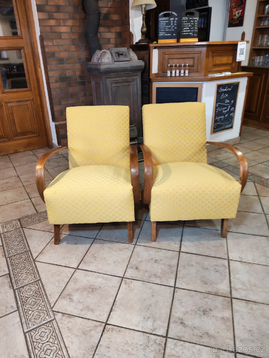 Párová křesla Halabala C a stolek Koželka Kropáček - 8