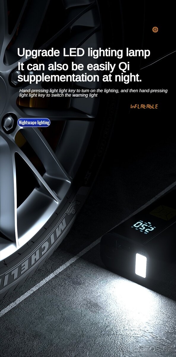 MULTIFUNKČNÍ BATERIOVÝ KOMPRESOR - 8