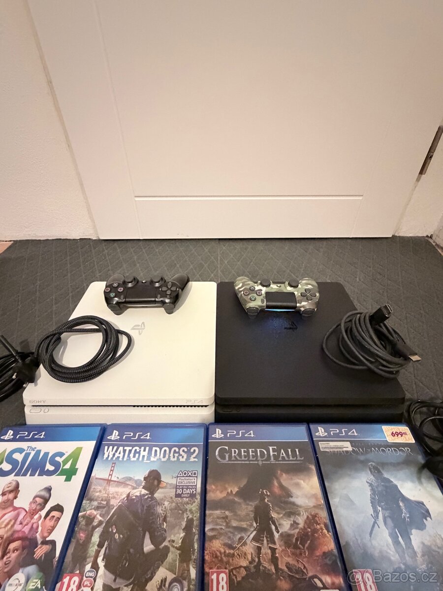 Kompletní herní balíček: 2x PS4 500GB - 8