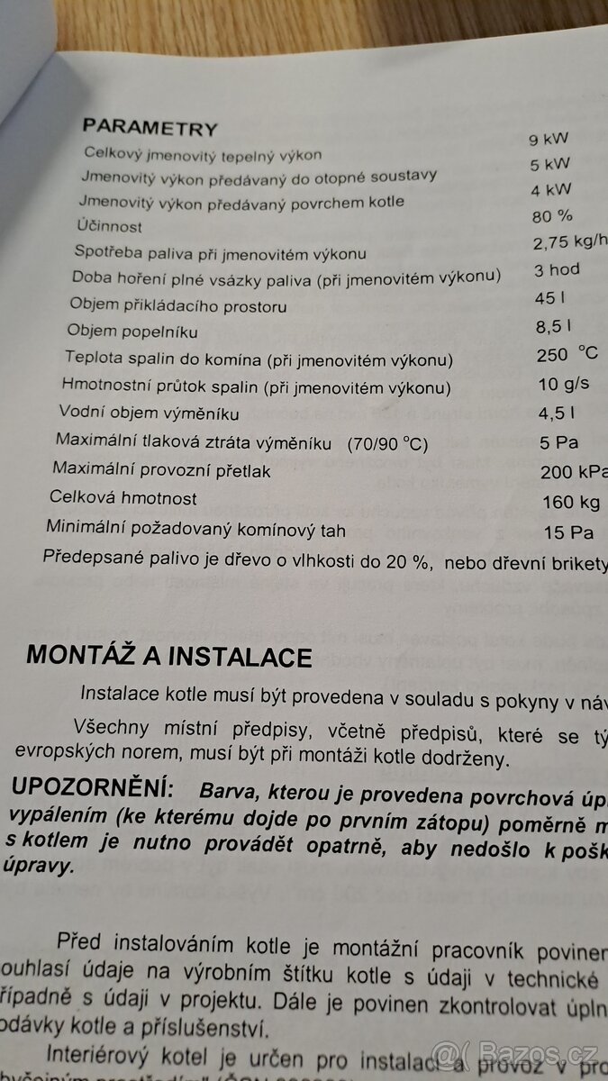 Krbová kamna s výměníkem Verner golemek - 8