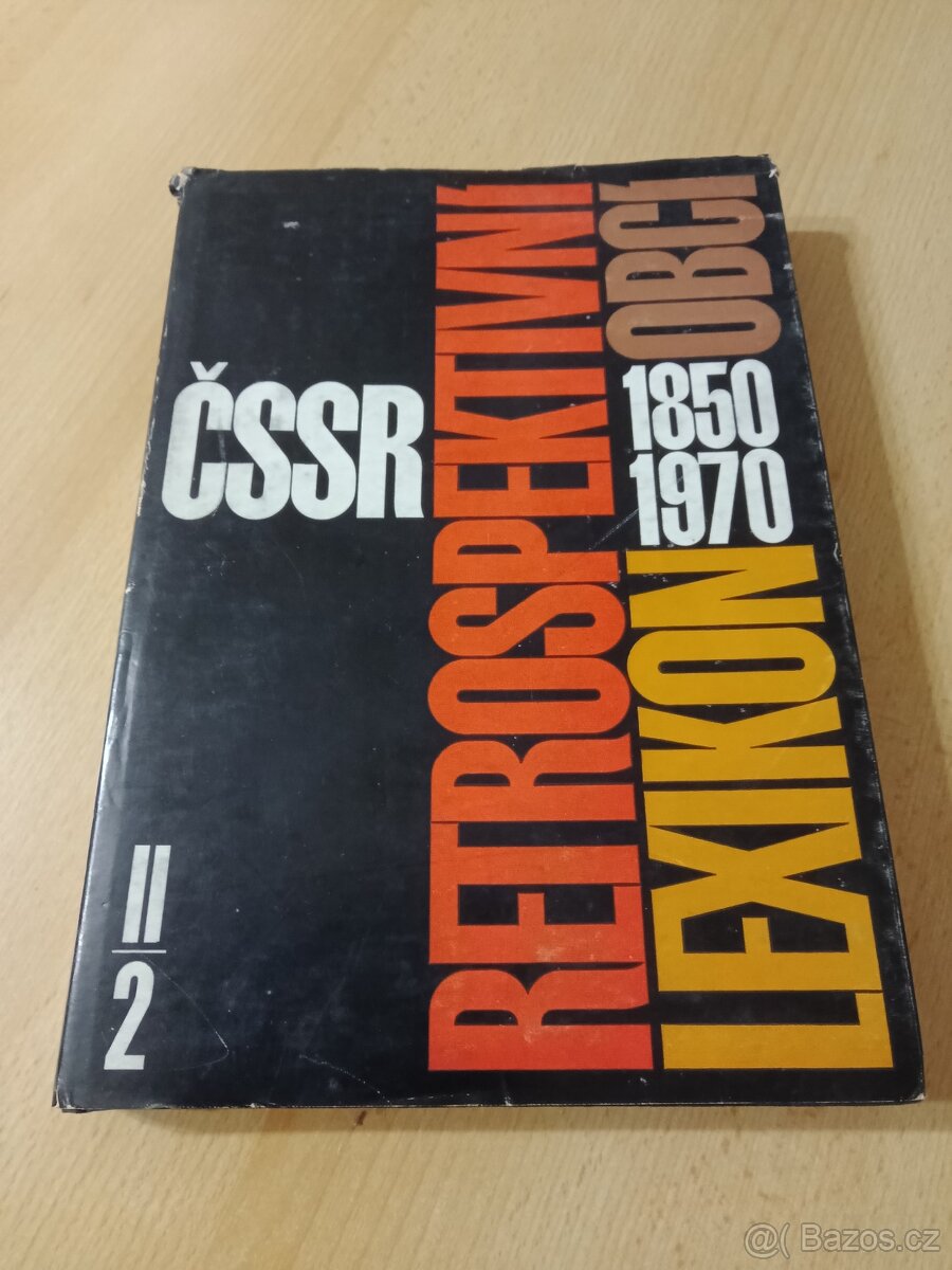 ČSSR retrospektivní lexikon obcí 1850-1970 - 8