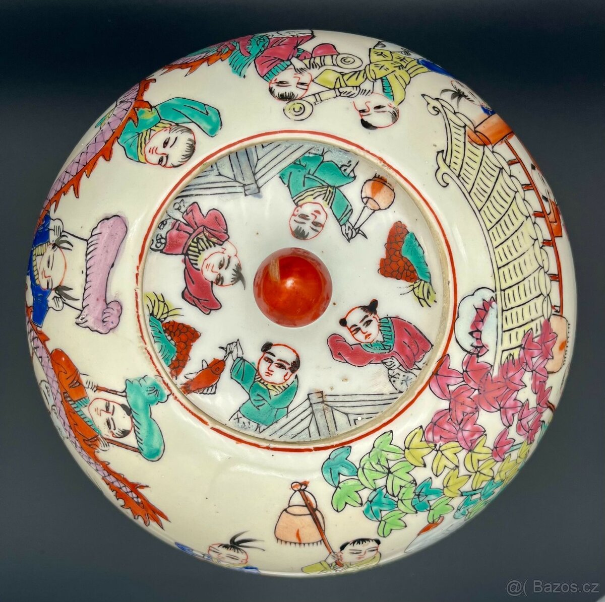 Čínská porcelánová dóza - 8