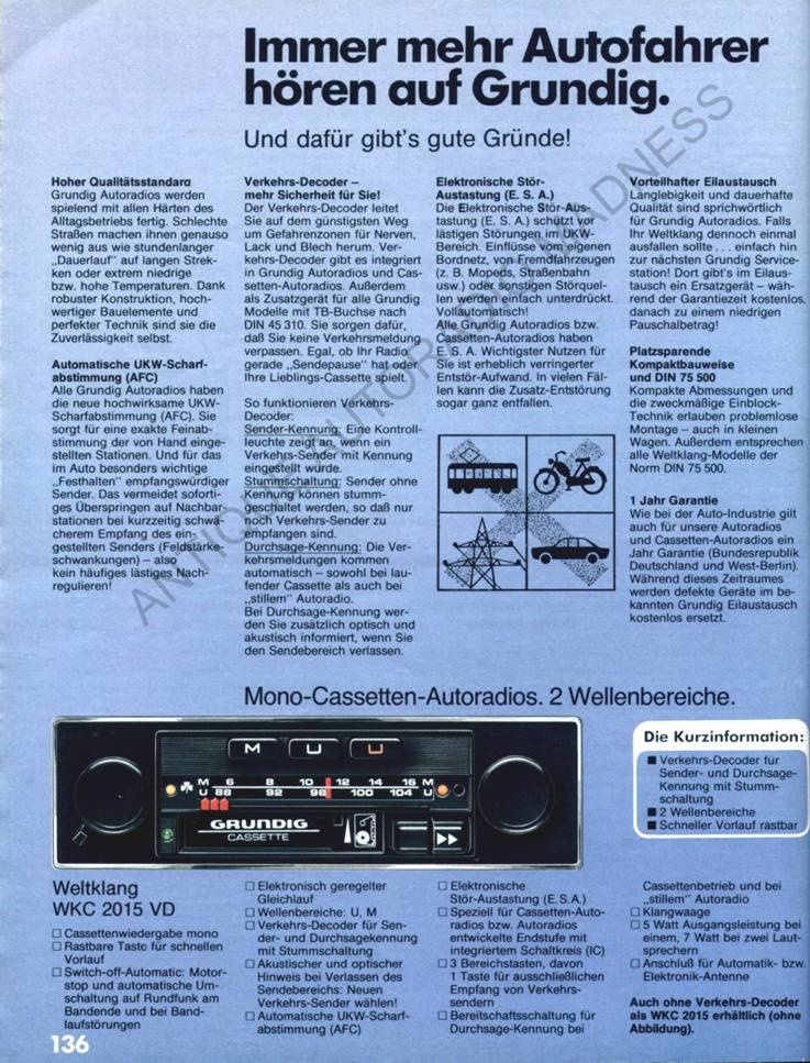 Vintage autoradio Opel Le Mans - 8