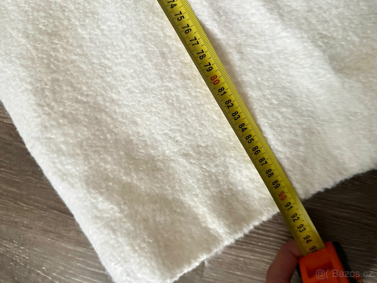 Krémový vlneny zimni kabat Reserved vel L - 8