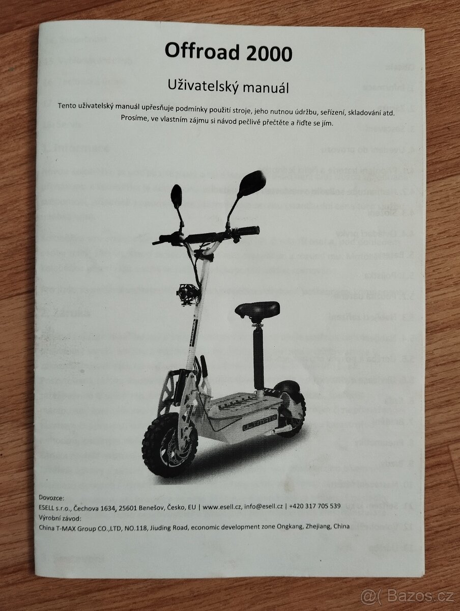 Elektrokoloběžka 2000 W offroad - 8