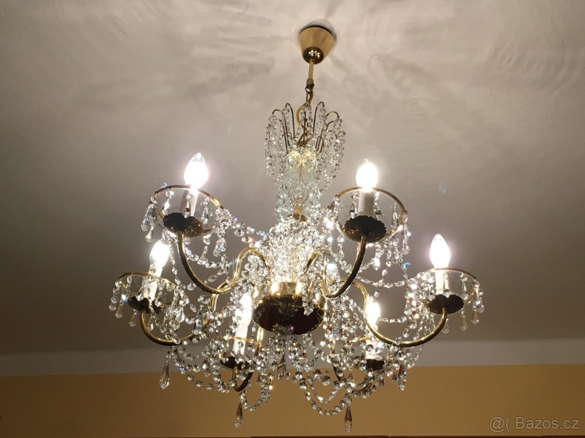 Prodám klasický křišťálový lustr - 8