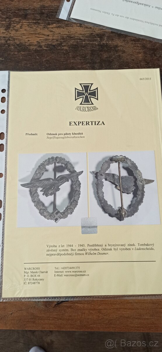 Odznak pro piloty kluzáků. - 8