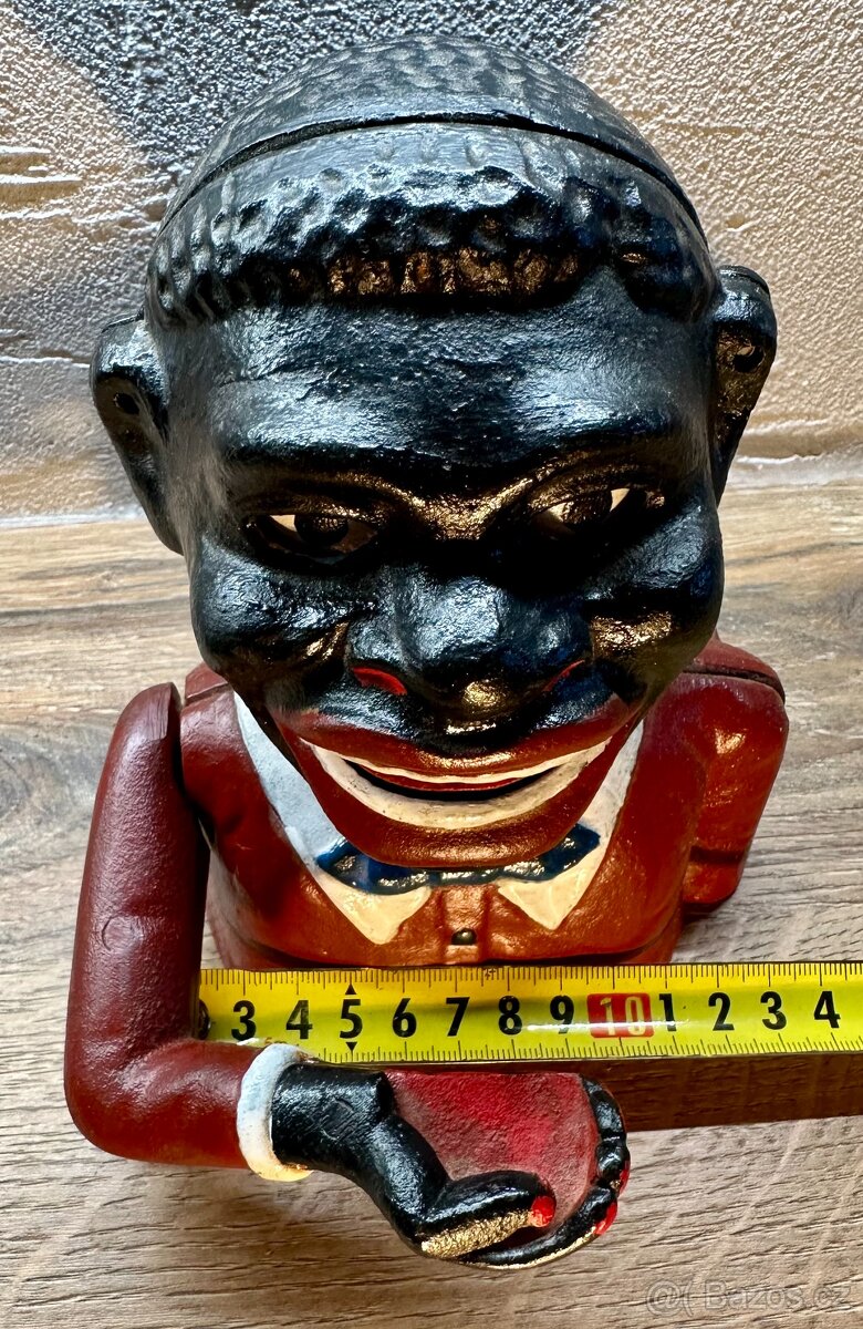 Stará mechanická pokladnička USA TOP kousek FUNKČNÍ - 8