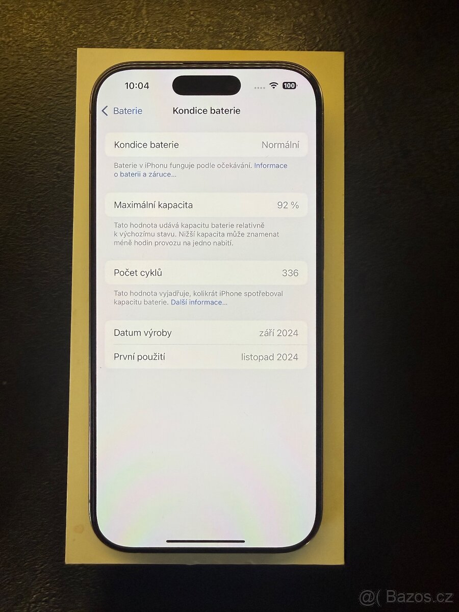 Iphone 16 Pro 128GB Desert Titanium - stále v záruce - 8