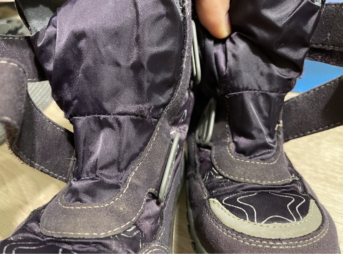 Dívčí zimní fialové boty Richter Sympatex, vel.28 - 8