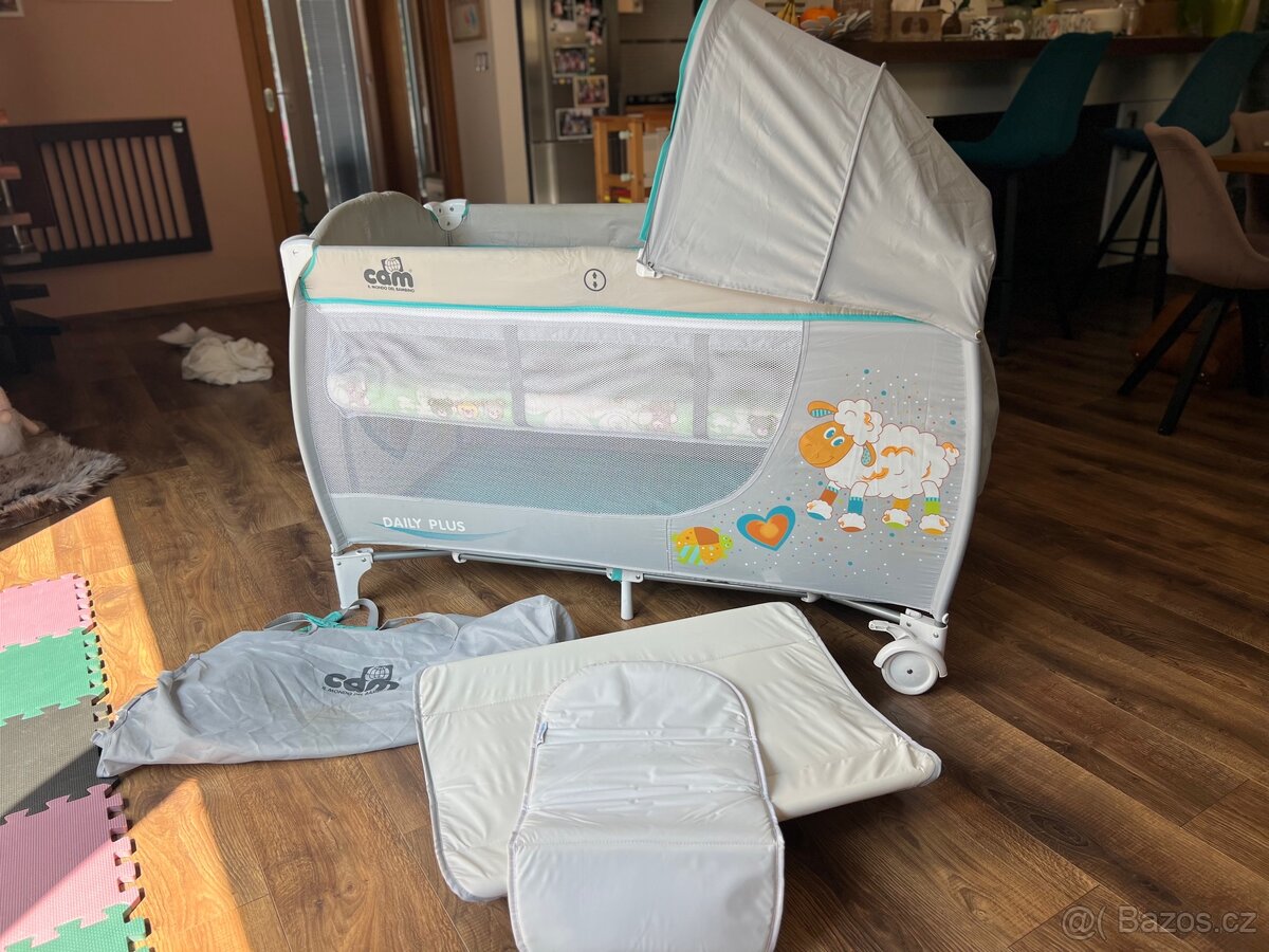 CAM Daily Plus – cestovní postýlka + kokosová matrace - 8