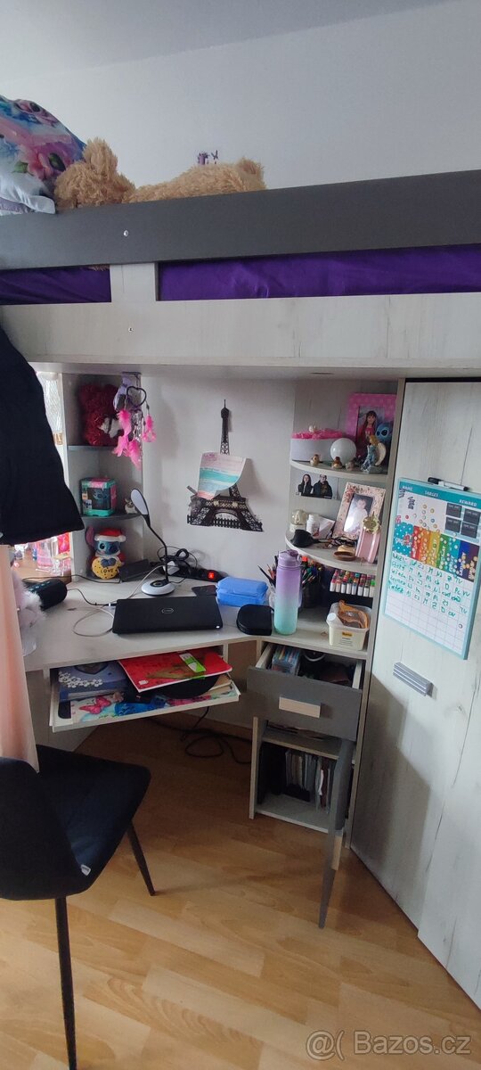 Rohová patrová postel Alina - 8