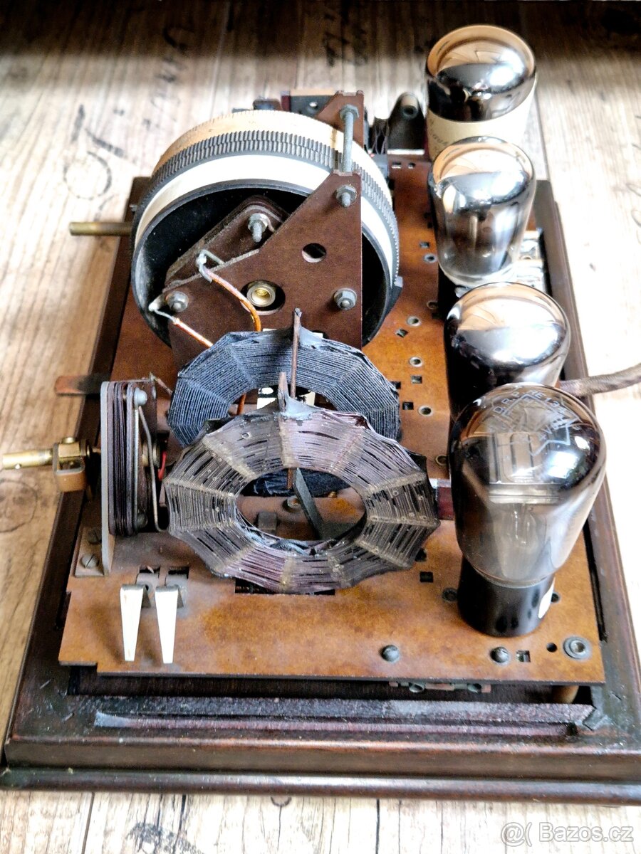 Starožitné rádio Telefunken 4A, rok 1928, Německo - 8
