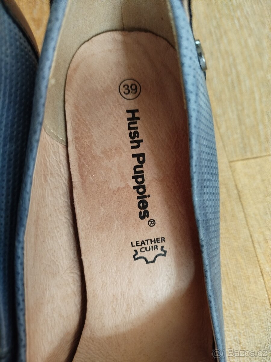 Modré lodičky Hush Puppies, vel. 39 - 8