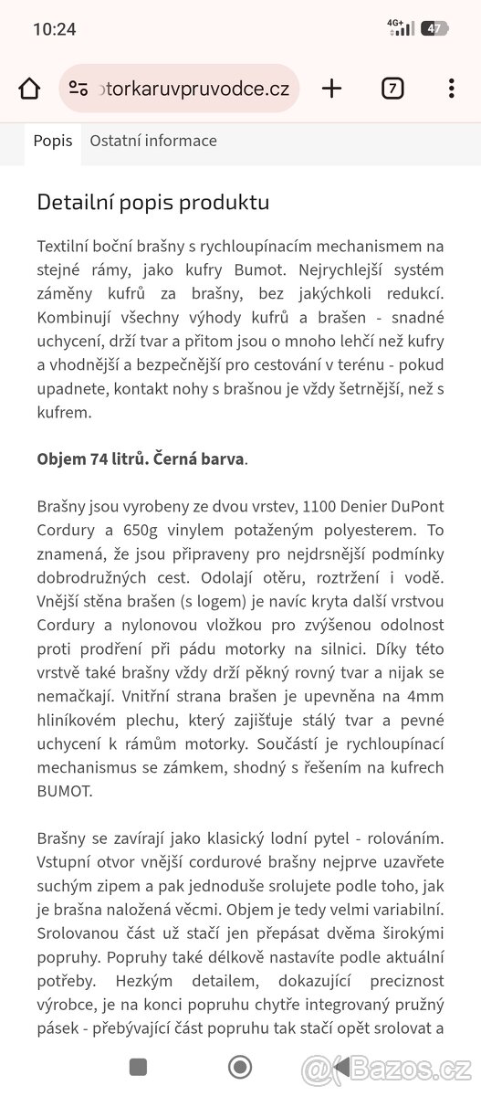 Bumot boční brašny - 8