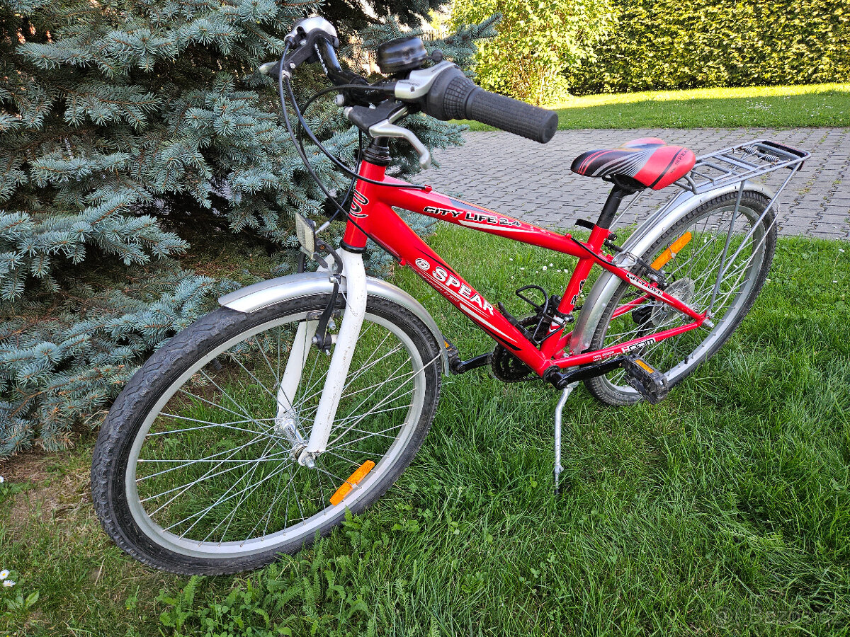 Juniorské 24" horské kolo SPEAR, rám 13" od 120cm - 8