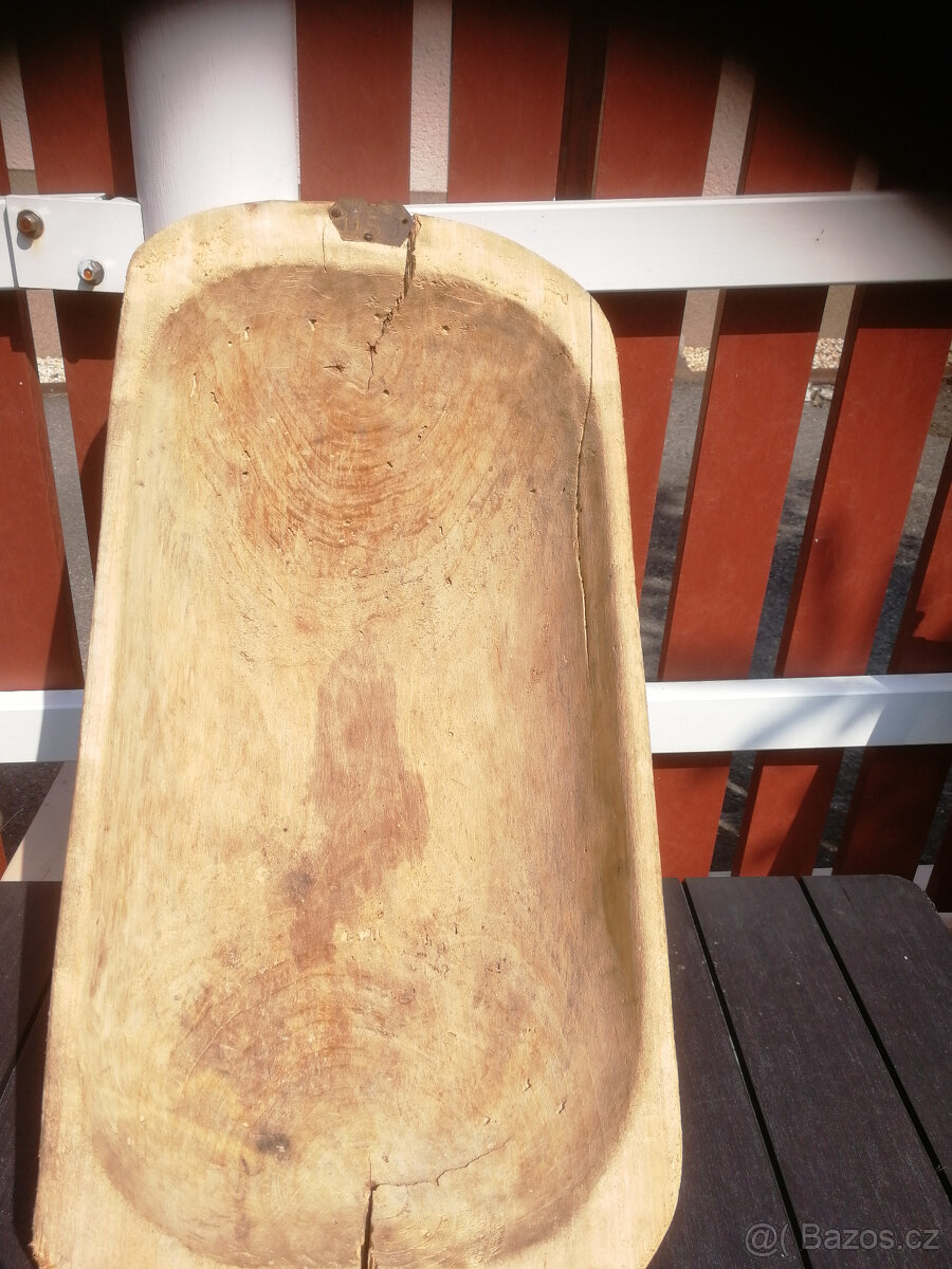 Věci z půdy retro, máselnice, lopata, škopík,necky,šlehač - 8