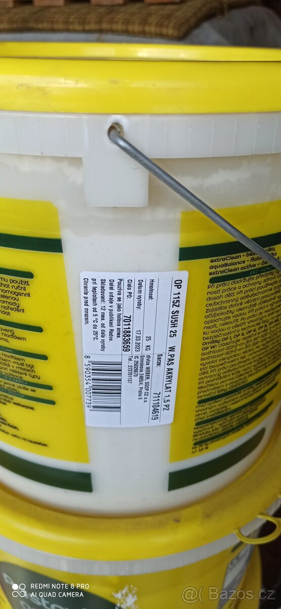 Pastovitá omítka Weber zrno 1.5 - 8