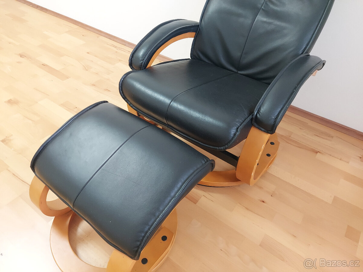 Relaxační křeslo + podnožka ZÁNOVNÍ, PC 10400,- - 8