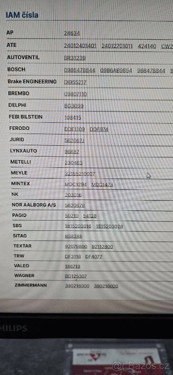 Mitsubishi Pajero, L200 kotouče brembo 09.8071.11 - 8