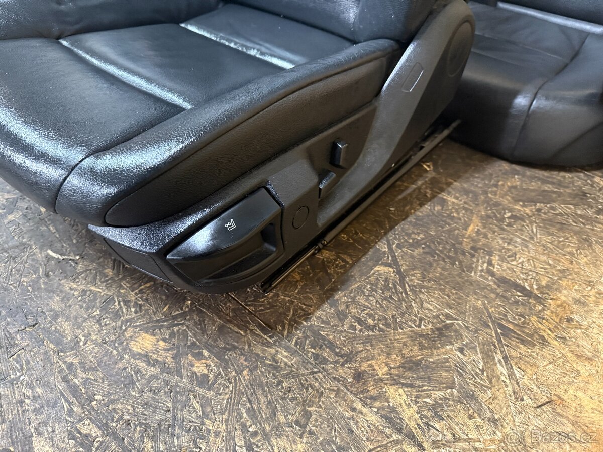 KOMPLETNÍ ČERNÝ KOŽENÝ INTERIÉR BMW F10 - 8