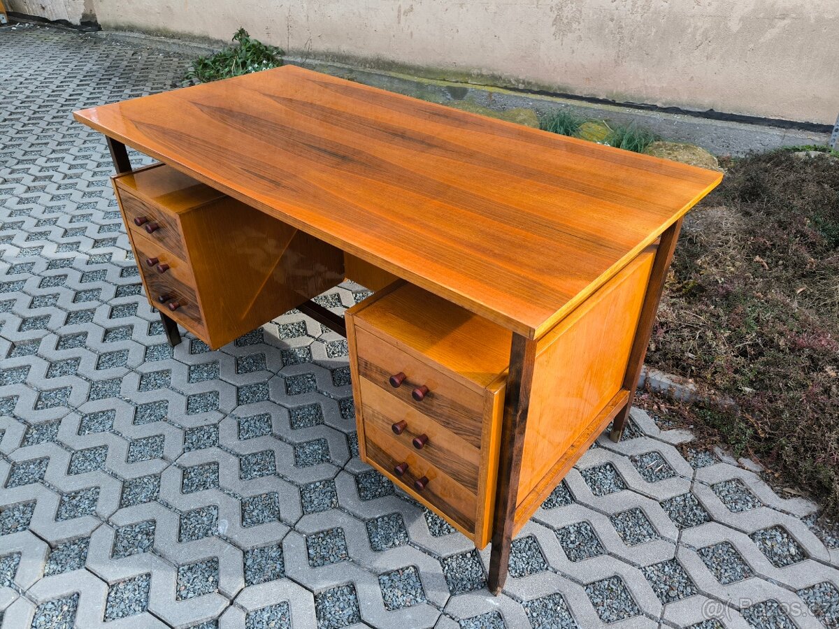 Retro designový psací stůl - Rumunsko - 60. léta - 8