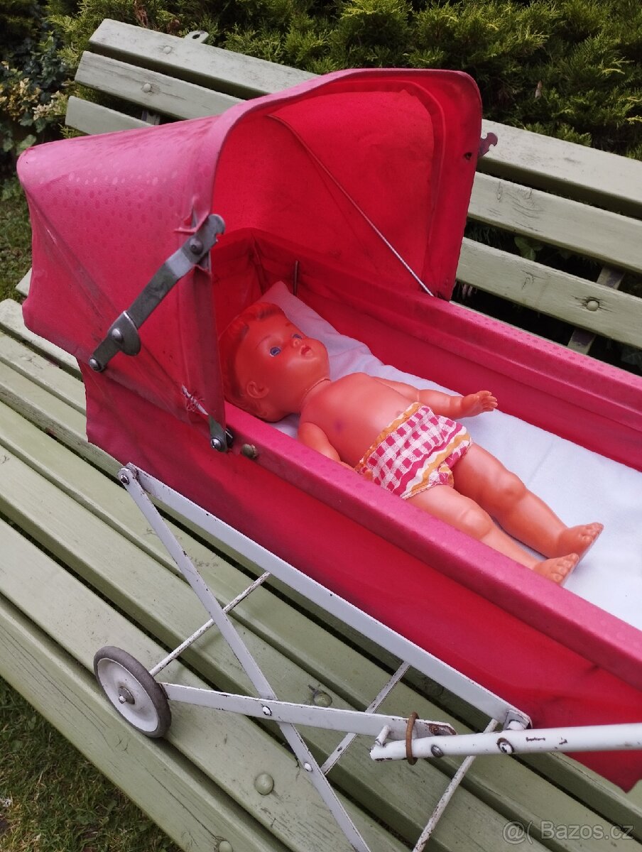 Retro kočárek cca 80 let - 8