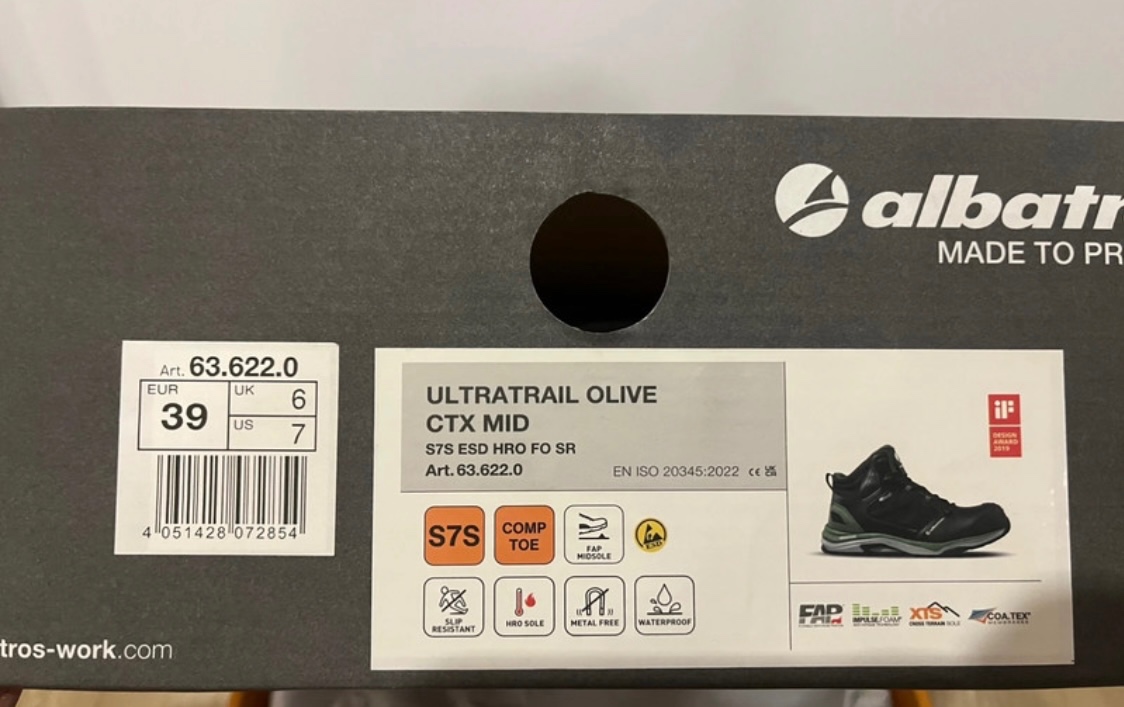 Pracovní obuv Albatros ULTRATRAIL OLIVE ESD - 8