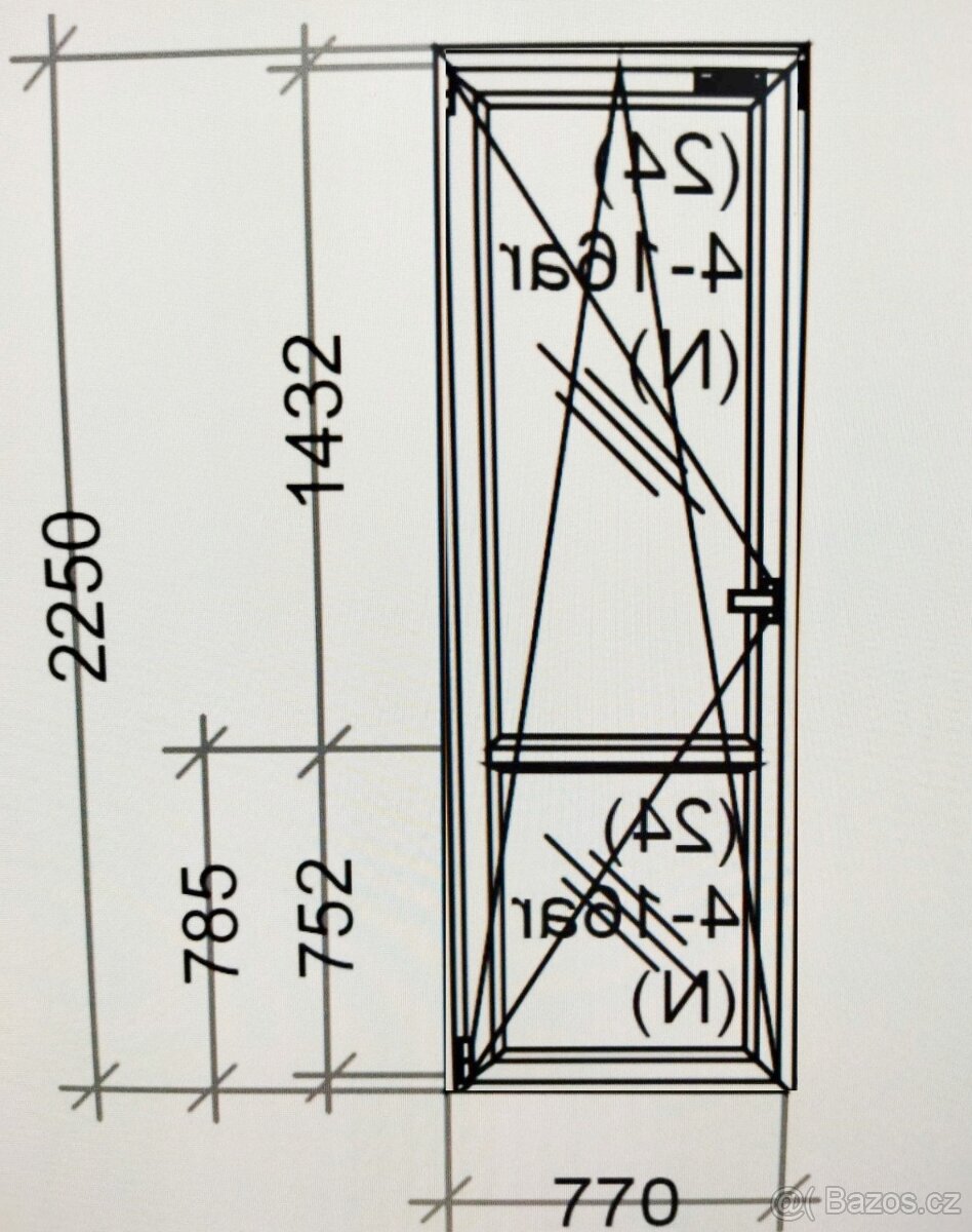 V Ý P R O D E J -Balkonové dveře -nové - 8